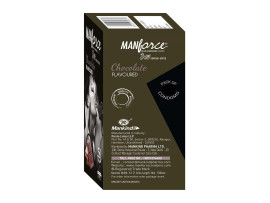 Manforce 3 in 1 Wild Condoms (Ribbed, Contour, Dotted), Chocolate Flavoured